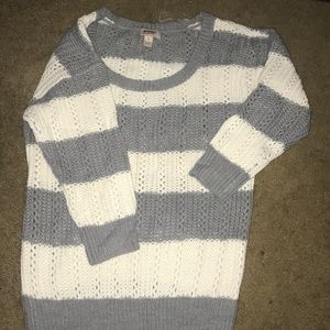 Knit quarter length sweater